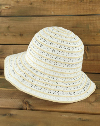 Шляпа-панама женская FIJI29, 50287 белый/светло-бежевый