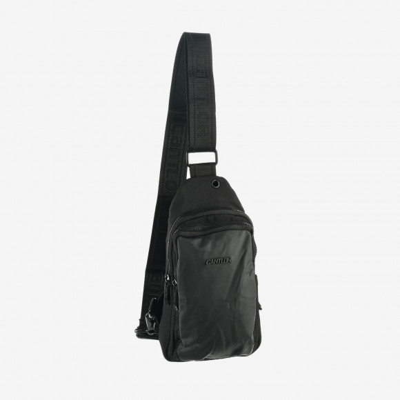Рюкзак на одно плечо Cantlor Ж03-502-2 чёрный