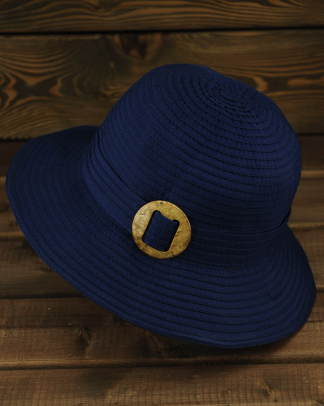 Шляпа-панама женская FIJI29, 50293 темно-синяя